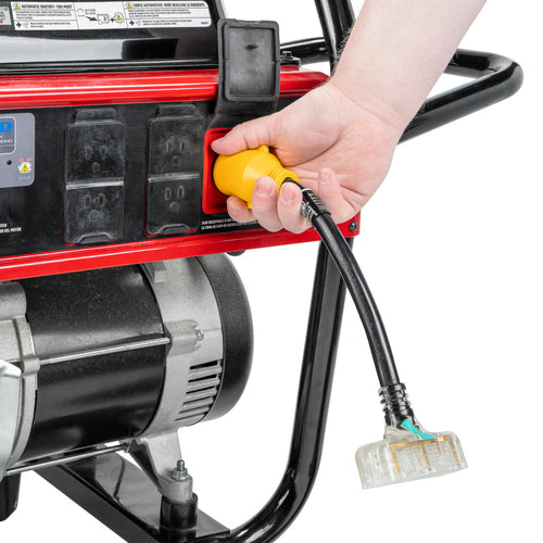 Camco Camco Heavy-Duty Power Grip Locking Generator Adapter (30-Amp Male to 15-Amp Female, 12-Inch)