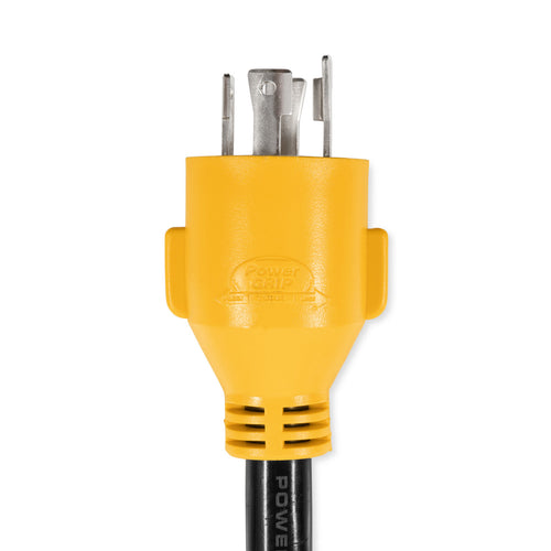 Camco Camco Heavy-Duty Power Grip Locking Generator Adapter (30-Amp Male to 15-Amp Female, 12-Inch)