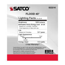 Satco S22216 11.5PAR38/LED/930/FL/120V