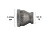 B&K Industries 1-1/4-in x 3/4-in FIP Black Iron Reducing Coupling - Bulk