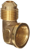 Anderson Metals 754050-0608 Elbow Brass 90 Degree 3/8 Flare x 1/2 FPT