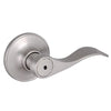 Design House Springdale 2-Way Privacy Door Lever in Satin Nickel, 2-Pack