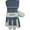 Kinco Suede Cowhide With Double-Palm & Safety Cuff